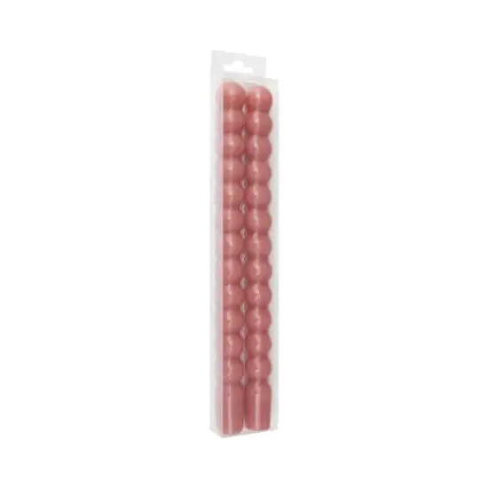 10" Unscented Bubble Taper Candles, 2ct. by Ashland&reg; Dark Pink {3}