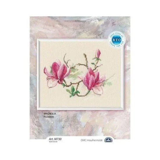 RTO Magnolia Flowers 2 Cross Stitch Kit {3}