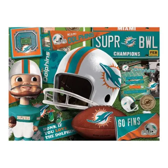 NFL Retro Series 500 Piece Puzzle Miami Dolphins {5}
