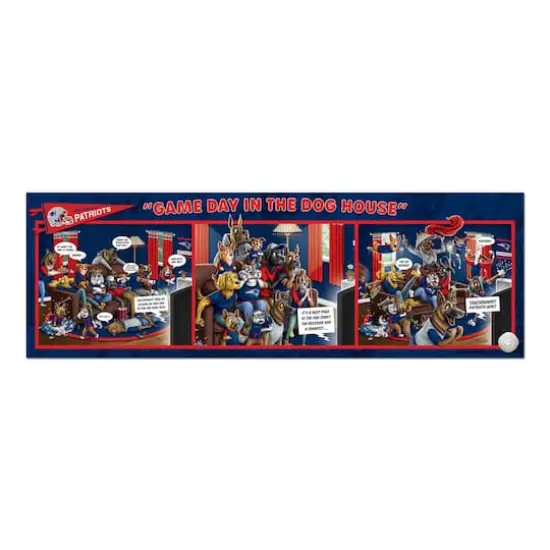 NFL Game Day in the Dog House 1,000 Piece Puzzle New England Patriots {4}