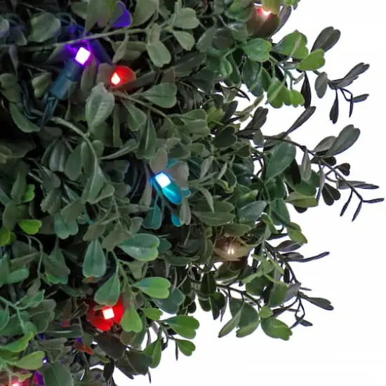 4ft. Boxwood Cone & Ball Topiary with Multi-Function LED Lights {4}