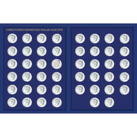JFK Half Dollar Collection in Deluxe Portfolio {1}