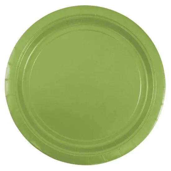 JAM Paper 9" Paper Party Plates, 50ct. Lime Green {1}