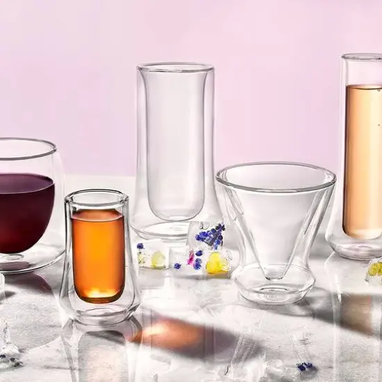 JoyJolt&reg; Cosmo Insulated Double Wall Highball Glasses, 4ct. {6}