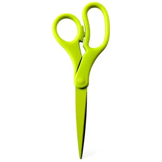 JAM Paper 8" Ergonomic Multi-Purpose Precision Scissors White {2}