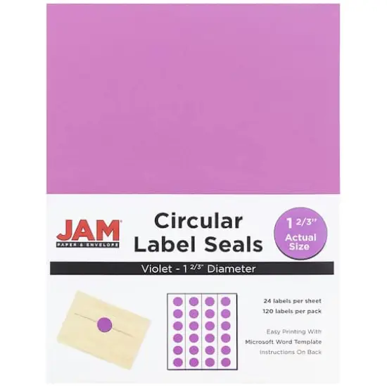 JAM Paper Violet Mailing Address Label Combo Set {5}
