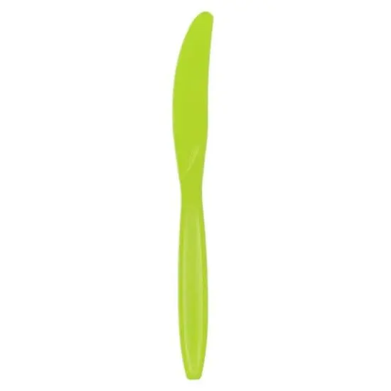 JAM Paper Premium Utensils Plastic Knives Party Pack, 48ct. Lime Green {1}