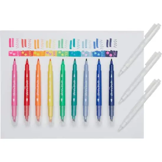 OOLY Stamp-A-Doodle Double-Ended Markers, 12ct. {4}