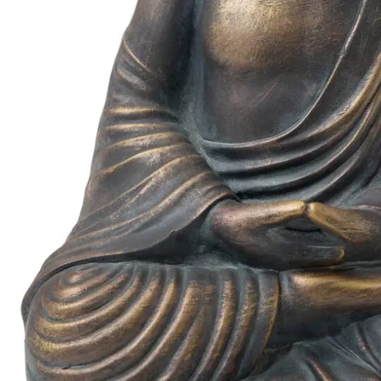 Glitzhome&reg; 19" Meditating Buddha Statue {8}