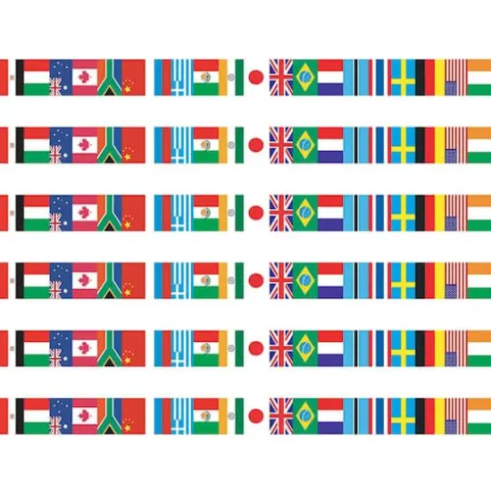 Edupress&trade; International Flags Spotlight Border&trade;, 210ft. {1}