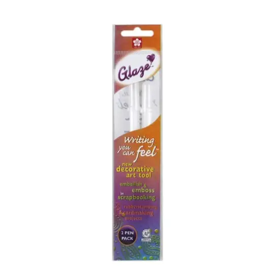 Sakura&reg; Glaze 3D Ink Clear Gel Pens, 2ct. {1}
