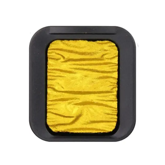 Finetec Pearlescent Watercolor Pan Pearlescent Crystal Gold {1}