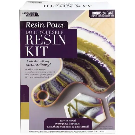 Leisure Arts&reg; Purple Resin Pour Kit {1}