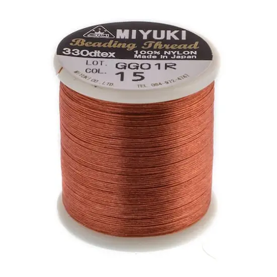 Miyuki&reg; Nylon Beading Thread, 50m Nutmeg {1}