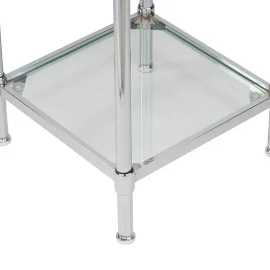Organize It All Free Standing 4-Tier Glass Shelf Tower  {7}