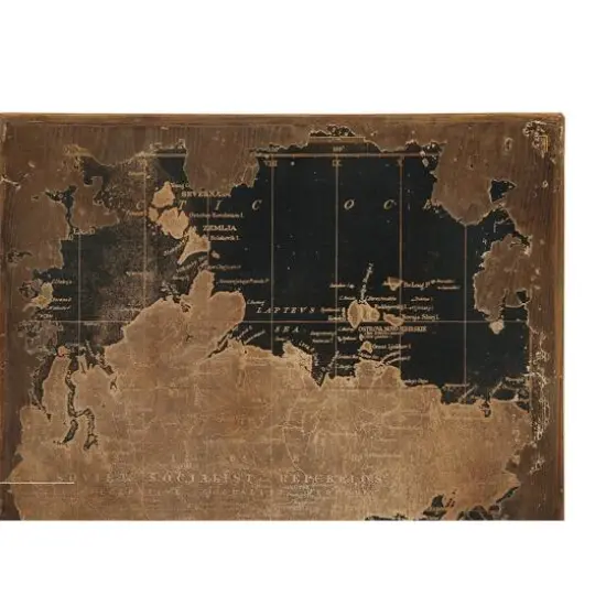 Set of 3 Black Wood Vintage Wall Decor, 22" x 47" {3}