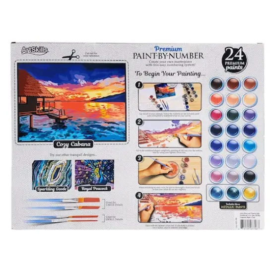 ArtSkills&reg; Premium Cabana Paint-by-Number Kit {7}