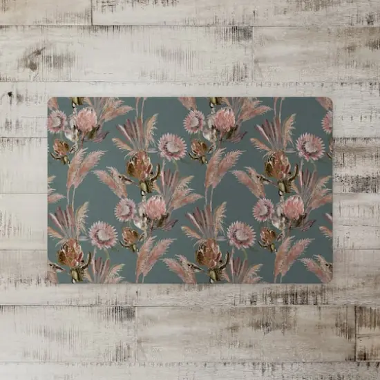 Protea Blooms Floor Mat Emerald {3}
