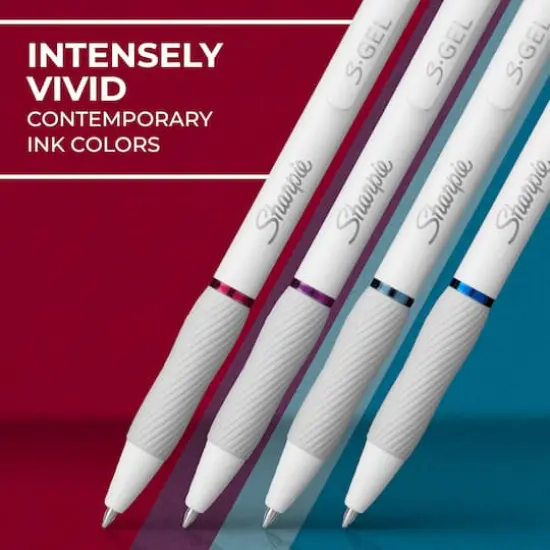 Sharpie&reg; S-Gel&trade; 0.7mm Medium Point Bold Jewel Pens with White Fashion Barrel, 4ct. {3}