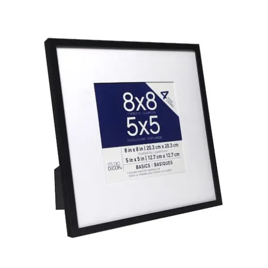 4 Pack Basics 5" x 5" Multipurpose Wall Frames By Studio D&eacute;cor&reg; Black {5}