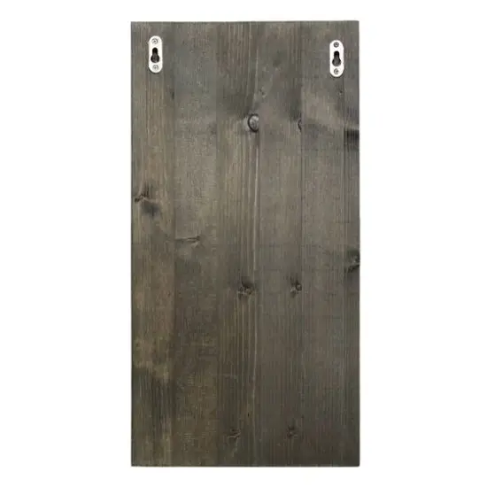 Elegant Designs Wall Mounted Wine Bottle Shelf & Glass Holder Rustic Gray {8}