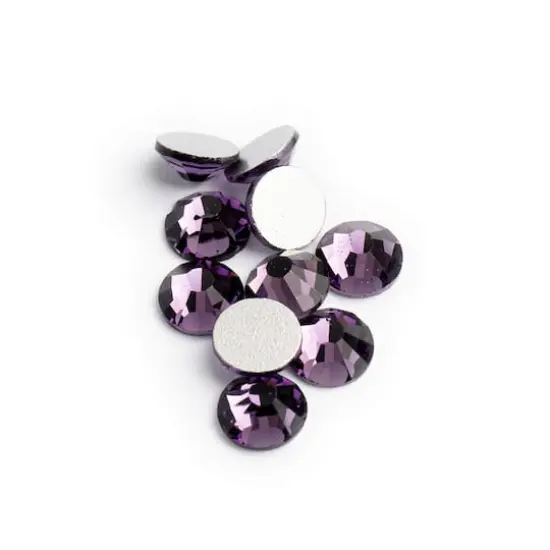 John Bead Crystal Lane SS20 Round Flatback Czech Crystals, 1,440ct. Light Purple {1}