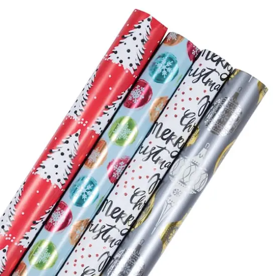 JAM Paper Shimmering Christmas Gift Wrap Set {1}
