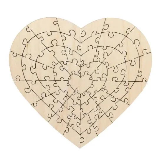 Leisure Arts&reg; Small Heart D.I.Y. Wood Puzzle {3}