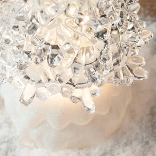 Glitzhome&reg; 18.5" Lighted Acrylic Rotating Christmas Table Tree {7}