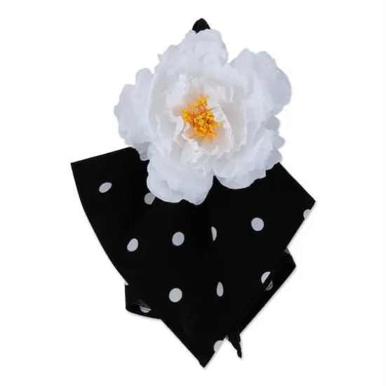 DII&reg; Peony Napkin Rings, 4ct. White {4}