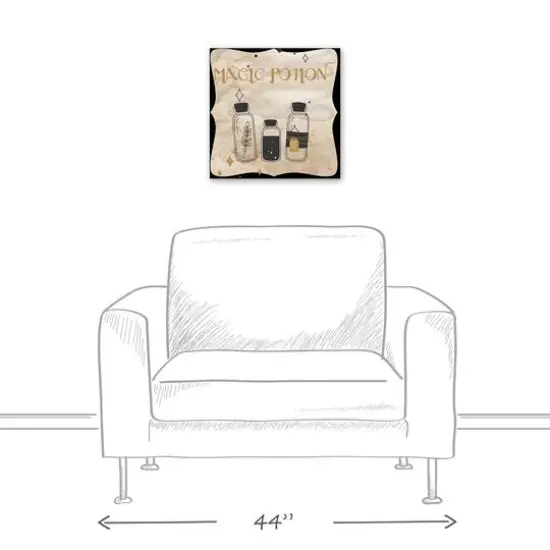 Magic Potion Bottles 3 16" x 16" Canvas Wall Art {6}