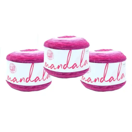 3 Pack Lion Brand&reg; Mandala&reg; Yarn Cupid {1}