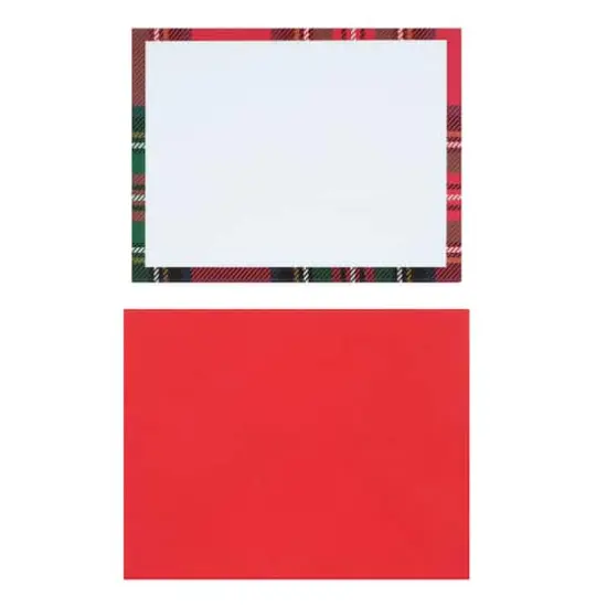 Plaid Card & Envelope Set by Recollections&trade; {1}