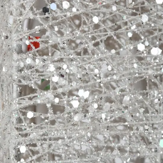 60'' Trumpeting White Angel with Multicolor LED Lights Decoration {5}