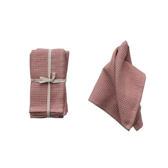 Hello Honey&reg; Woven Linen & Cotton Waffle Dinner Napkins, 4ct. Putty {1}