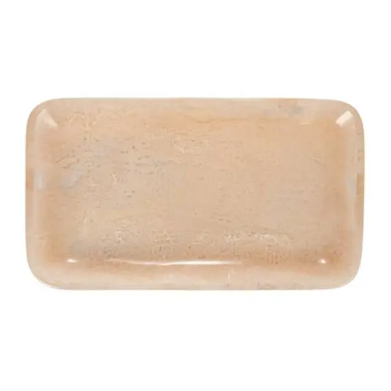 Hello Honey&reg; 12" Blush Pink Matte Marbled Tray {7}