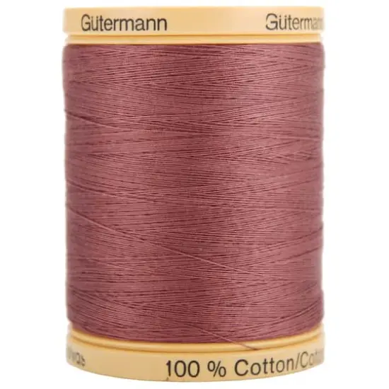 G&uuml;termann Natural Cotton Thread Solids, 876yd. Mauve {1}