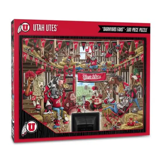 College Barnyard Fans 500 Piece Puzzle Utah Utes {1}