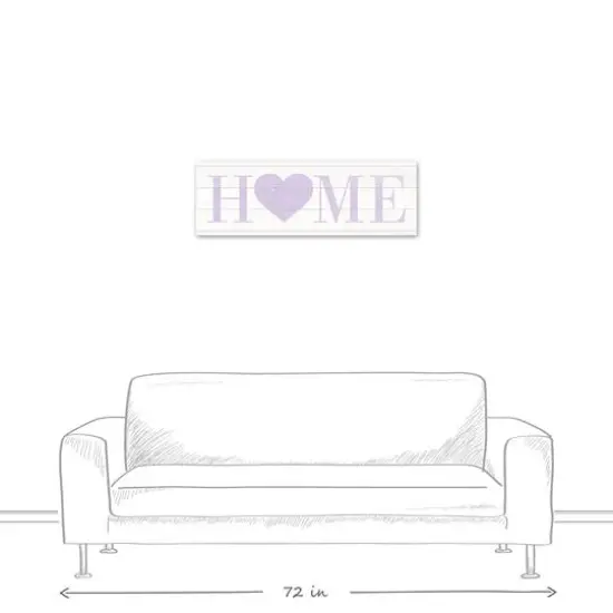Home Heart Easter 12" x 36" Canvas Wall Art {6}