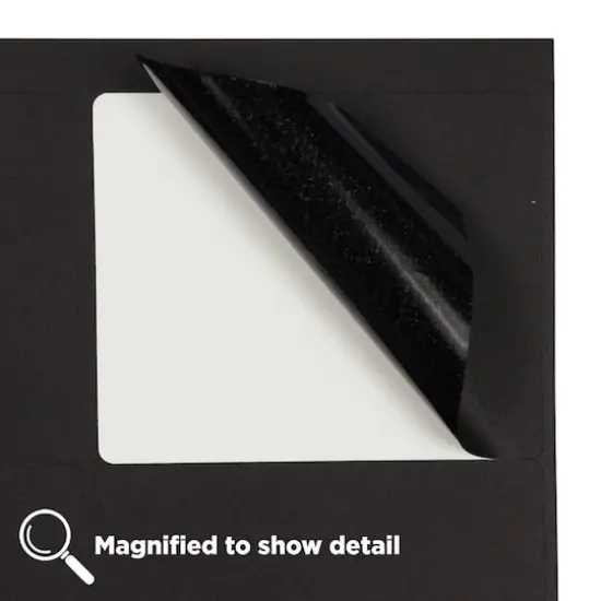 JAM Paper Adhesive Shipping Labels, 3.33" x 4" Black {6}