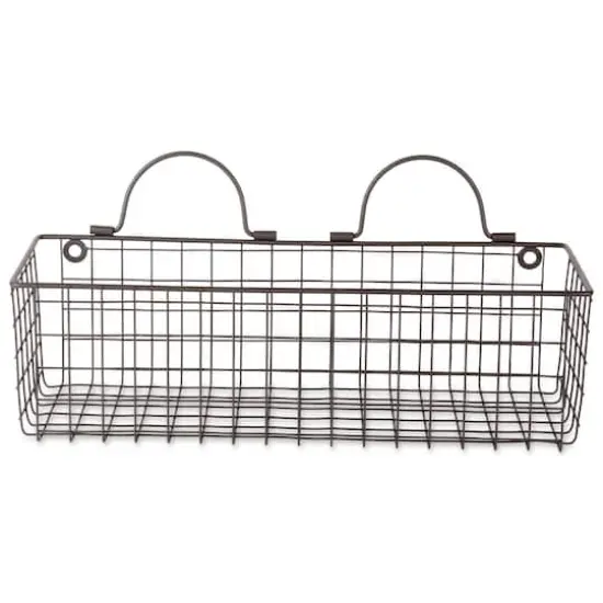 DII&reg; Medium Wire Wall Baskets, 2ct. Bronze {6}