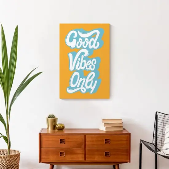 Good Vibes Only Canvas Wall Art {4}