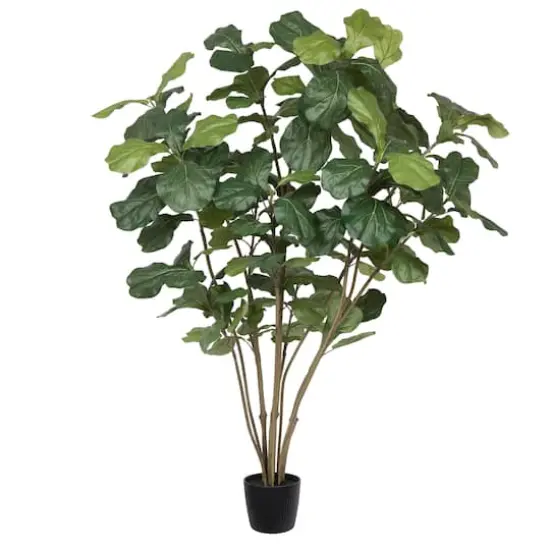 5ft. Potted Artificial Green Fiddle Tree {1}