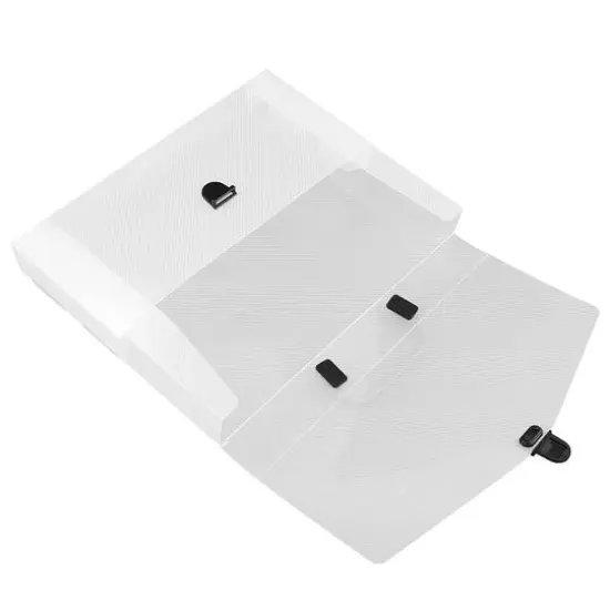 JAM Paper 12" x 9.5" Clear Portfolio Briefcase with Handle {5}