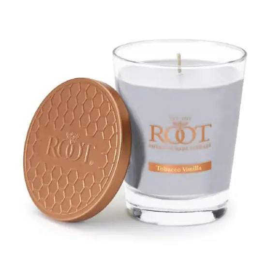 Root Candles 10.5oz. Large Scented Honeycomb Veriglass Jar Candle Tobacco Vanilla {1}