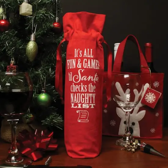 Personality Case&trade; Red Fun & Games Wine Bag {3}