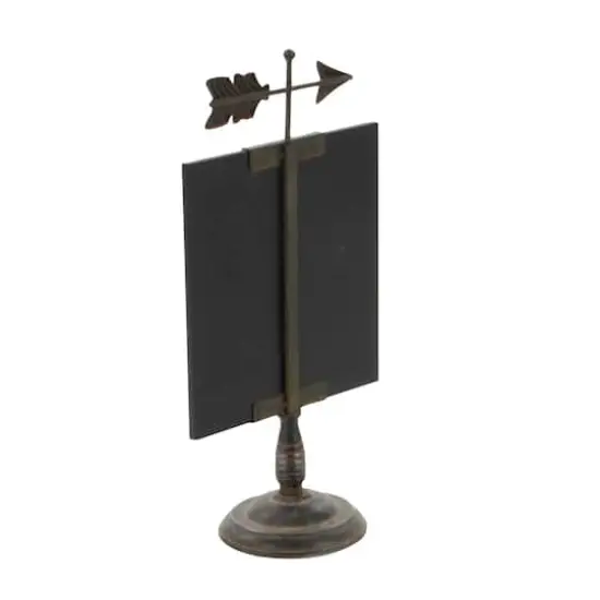 20" Black Metal Farmhouse Chalkboard Sign {4}