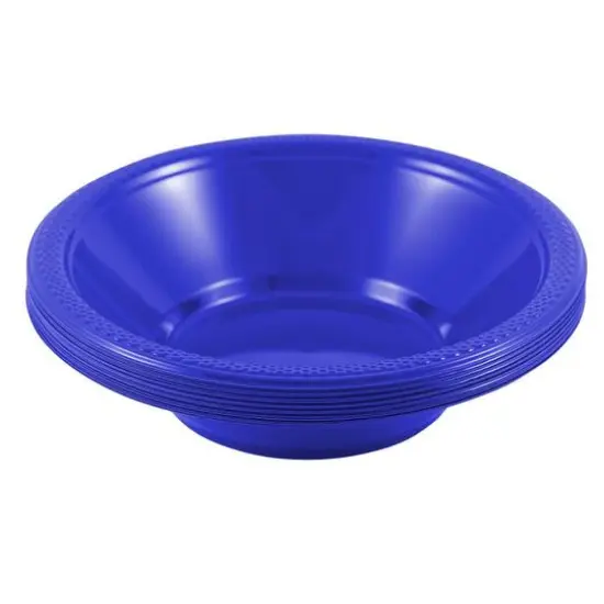 JAM Paper 7" Plastic Bowls, 20ct. Blue {4}