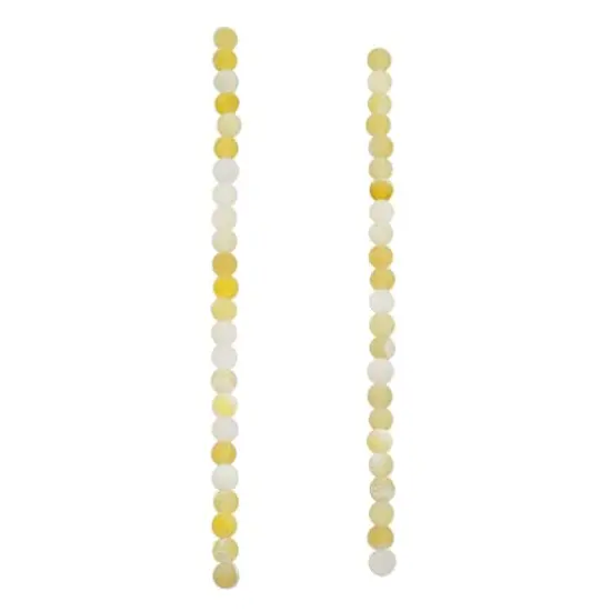 Yellow Crackle Agate Round Beads by Bead Landing&trade; {4}