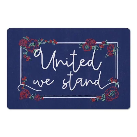 United we Stand Script Floor Mat, 18" x 27" {1}